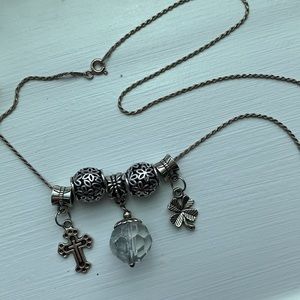Sterling Silver Rope Chain with Pendant/Charms